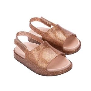 Mini Melissa Cloud Sandal Glitter Pink size 8